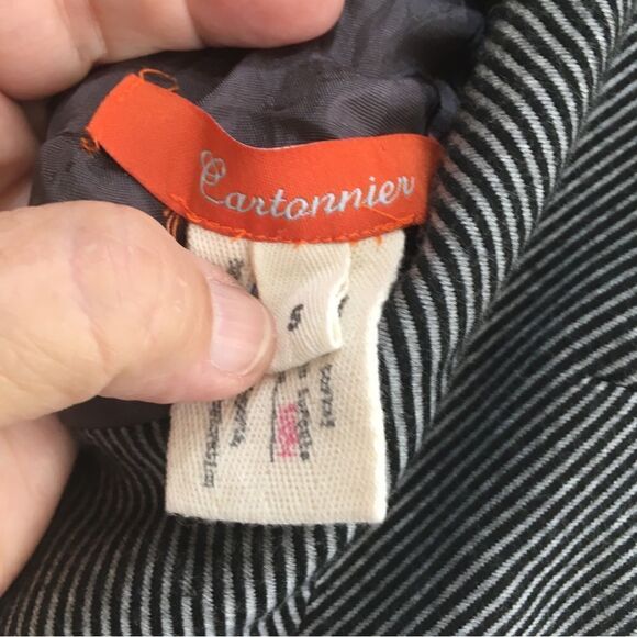 ANTHROPOLOGIE CARTONNIER WIDE LEG JUMPSUIT IN HERRINGBONE PRINT - Picture 9 of 9